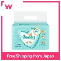 ผ้าอ้อมทำความสะอาด Pampers: ผ้าเช็ดทำความสะอาดเป็นมิตรกับผิว56ผืน X 2แพ็ค