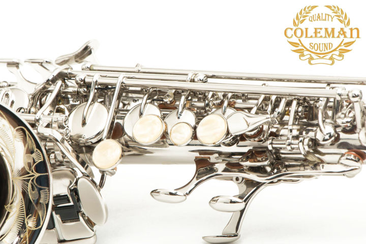 แซกโซโฟน-saxophone-curved-soprano-coleman-clc-553s-nickel-plated