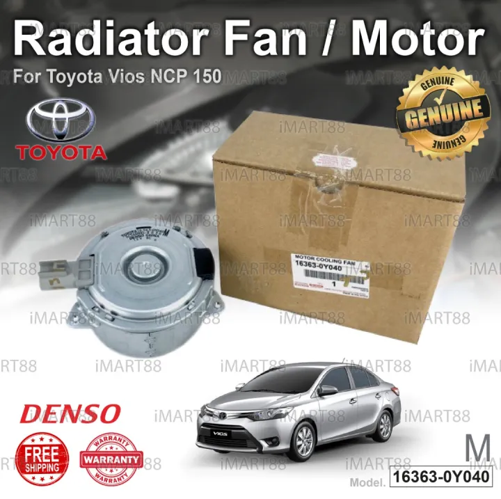 Original Toyota Vios NCP150 NCP151 Radiator Fan Motor Moto Kipas 16363