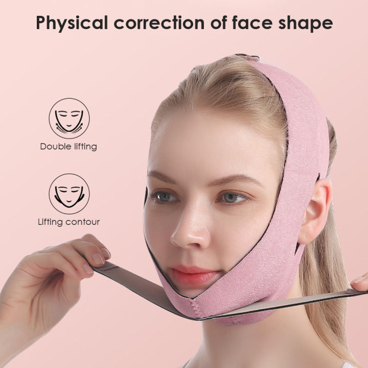 Elastic Face Slimming Bandage V Line Face Shaper Women Chin Cheek Lift Up  Belt Facial Massage Strap Face Skin Care Beauty Tools