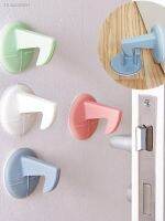 ﹉ Self-adhesive Silicone Anti-Collision Crash Doorknob House Door Stopper Wall Protectors Pad Door Handle Lock Silencer Protective