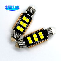 100PCS C5W หลอดไฟ LED Canubs 12V 6SMD Super Bright LED สีขาว Festoon 31มม. 36มม. 39มม. 41มม. ข้อผิดพลาดฟรีใบอนุญาต Plat ภายใน