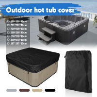 Square Hot Tub Dust Cover Cap Waterproof Jacuzzi Anti-UV Protector Outdoor Warm Spa Hotspring Anti-Fall Leaves Snow Rain Cover