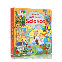 Original English genuine picture book Usborne look inside science look inside a series of cardboard flip books science childrens Enlightenment picture books