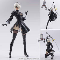 Model โมเดล งานแท้ 100% Square Enix Bring Arts จากเกม Game NieR Automata เนียร์ ออโตมาตา 2B YoRHa &amp; Machine Lifeform Ver Original from Japan Figma ฟิกม่า Anime ขยับแขน-ขาได้ ของขวัญ Gift อนิเมะ การ์ตูน มังงะ Doll ตุ๊กตา manga Figure ฟิกเกอร์