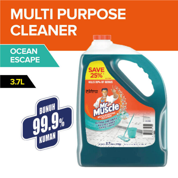 Mr Muscle Multi-Purpose Floor Cleaner Ocean Escape 3.7L | Lazada