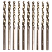 HH-DDPJ10pcs/set 4mm M35 Round Shank Hss-co Cobalt Twist Drill Spiral Drill Bit