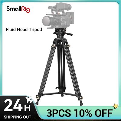 SmallRig Video Tripod System 73 Heavy Duty Tripod with 360 Degree Fluid Head and Quick Release Plate for DSLR Cameras3751