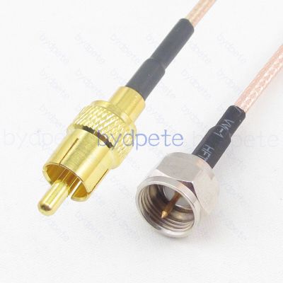 RCA male to F male plug RG179 Coaxial Cable Pigtail Coax Koaxial Kable Video sys Straight Connector Coaxial High Quality Tanger