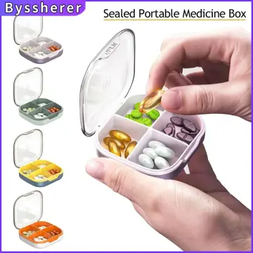 bottle Holder Case,Pill Holder Mini Pill Case Sealed Pill Container,Portable  Metal Waterproof Pill Bottle,Mini Pill Bottle Storage Box organizers  Storage,candy pill container for purse 36mm