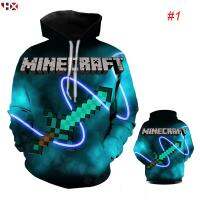 2023 NewHX Minecraft Steve Sand Game 3D พิมพ์ Unisex Hoodies เสื้อลำลองแขนยาวคลุมด้วยผ้า