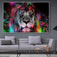 Street Animal Lion Graffiti Art Canvas Print Painting Posters Colorful Graffiti Wall Art Picture Living Room Home Decor No Frame