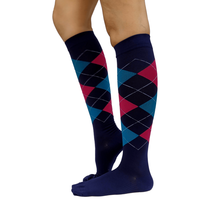 Graduated Compression Socks in Navy Argyle Size S/M/L/XL Lazada PH