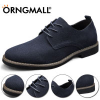 ORNGMALL หนังนิ่มผู้ชายสไตล์อังกฤษชี้รองเท้าทางการลำลองรองเท้าชุดเดรสรองเท้าหนังธุรกิจดาร์บี้ออกซ์ฟอร์ดรองเท้าขนาดใหญ่38-48