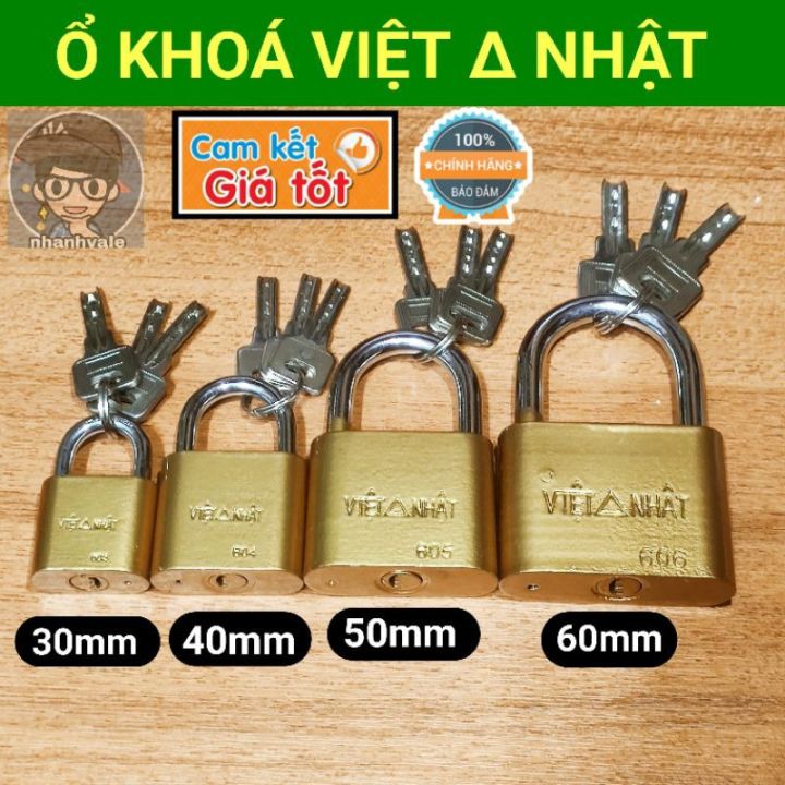 Ổ khoá Việt Nhật Thau dạng bóp (30mm, 40mm, 50mm, 60mm) | Lazada.vn