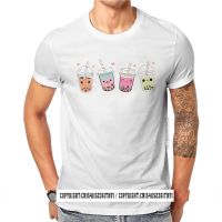 Bubble Tea Lover Happy Classic T Shirt Classic Goth Summer Adults Plus Size MenS Tees Harajuku O Neck Tee Shirt 【Size S-4XL-5XL-6XL】