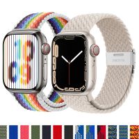 ✑◘ 49 45 44mm Braided Solo Loop Strap For IWO Series 6 7 8 Ultra Smart Watch T500 W27 SmartWatch T900 Pro S8 X8 XS8 Max Wristband