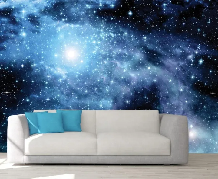 Custom 3d Photo Wallpaper Galaxy Murals Pace Outer Space Wall Mural Stars Universe Planet Lazada Singapore - 3d Wall Mural Wallpaper Galaxy