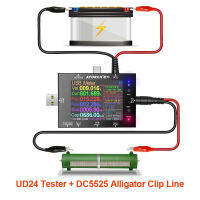 DC5.5 USB Tester Digital Voltmeter Ammeter เครื่องตรวจจับแรงดันไฟฟ้า Volt Amper รถ12V 24V แบตเตอรี่ Router Electric Meter