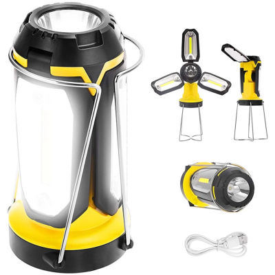 Outdoor Camping Lantern USB Rechargeable Tent Light Adjustable Emergency Working Lamp Lighting Tool for Hiking