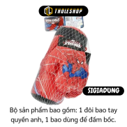 Đồ chơi boxing - Túi đấm mốc boxing người nhện tặng 2 găng tay chi bé