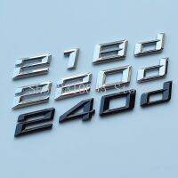 New Font Numbers Letters 218d 220d 240d ABS Emblem for BMW 2 Series Car Trunk Nameplate Logo Sticker Matte Glossy Black Chrome