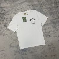 BAPE เสื้อยืดแขนสั้นสำหรับผู้ชาย,ใหม่ฤดูใบไม้ผลิและฤดูร้อนมีตัวอักษรตัวใหญ่แขนสั้นสำหรับวัยรุ่น