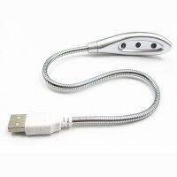 Portable Creative USB Gadgets High-brightness LED Lamp Flexible Gooseneck USB Reading Lamp with 3 LED Lights