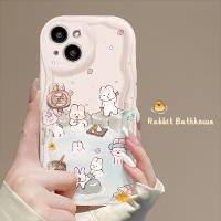 เคสสำหรับ Xiaomi MI9 MI10 MI11 MI11LITE MI11LITE 5GNE MI12 MI12S MI12PRO MI13 MI13PRO Redmi NOTE9T NOTE10 5G NOTE10PRO 5G NOTE12 5G NOTE12PRO 5G พรีเมี่ยมความรู้สึกบุคลิกภาพซิลิโคนการ์ตูนน่ารักโค้งหลายกระต่ายโปร่งใสเคสโทรศัพท์กันตก