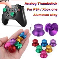 GUIRJP 2pcs สากล โลหะ ฝาครอบหมวก อลูมิเนียม แอนะล็อก Thumbstick กริป จอยสติ๊กควบคุม