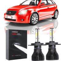 2ชิ้น X 4ด้านข้างไฟหน้า Lampu LED ไฟหน้าสีขาวหลอดไฟสำหรับ Honda City 03-08