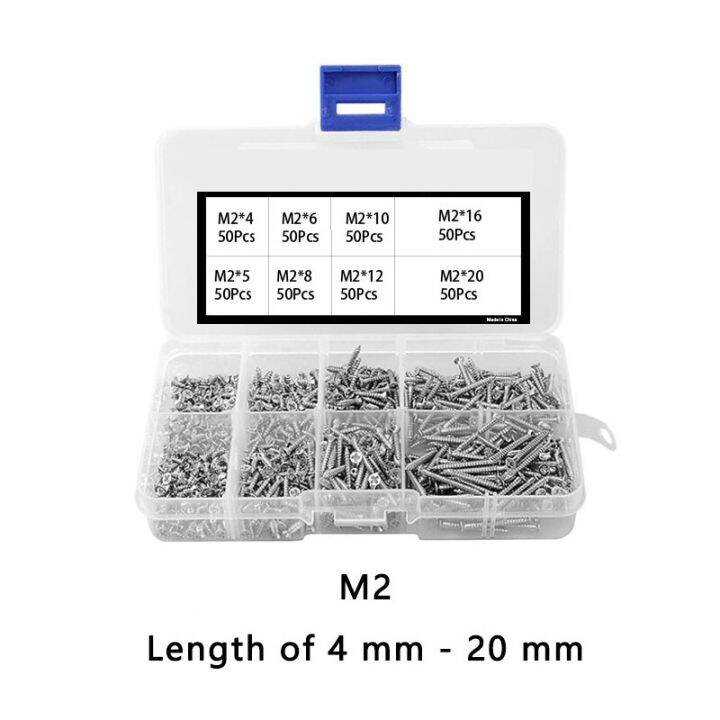 ชุดหัวสกรูไม้-m2แบบไขว้ไขว้ไขว้-m4-m3-304สแตนเลสหัวแบนฟิลิปส์สกรูแบบทำมือ