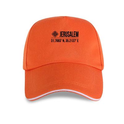 2023 New Fashion  Jerusalem Israel Coordinates Baseball Cap Vacation Souvenirs Letter Classic，Contact the seller for personalized customization of the logo
