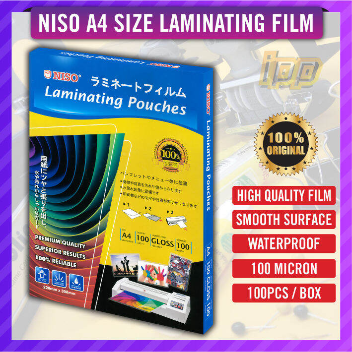 [ PREMIUM QUALITY ] A4 LAMINATING FILM 100 PCS / PLASTIK LAMINATE A4