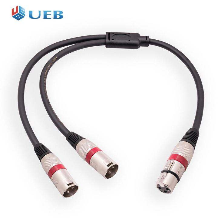 3-pin-xlr-ตัวเมียเป็นแบบคู่สายเคเบิลตัวผู้-xlr-50ซม-3-pin-สายเคเบิล-xlr-ลดเสียงรบกวนสำหรับลำโพงไมโครโฟนขยายเสียง