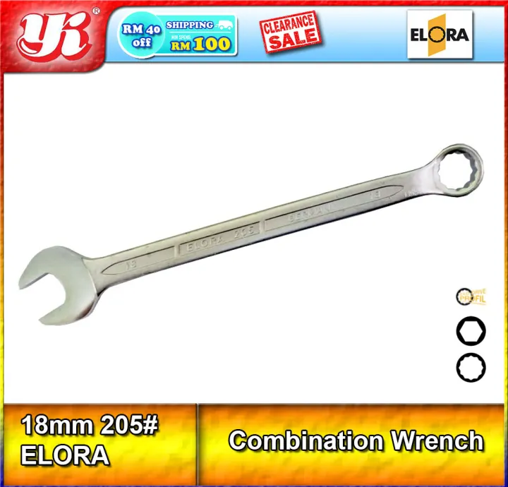 ELORA 18mm 205 Combination Wrench Lazada