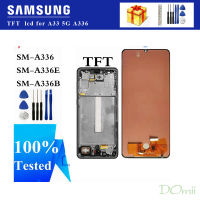 TFT (ไม่มีลายนิ้วมือ) สำหรับ Samsung Galaxy A33 5G A336 LCD A336B A336E แผงจอแสดงผล Touch Screen Digitizer สำหรับ Samsung A336จอแสดงผล LCD