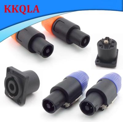 QKKQLA 4pins NL4FC Speak Connectors power adapter Type 4 Pole Plug Male female plug Speaker Audio Connector Set