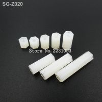 50PCS White Plastic Nylon M3 Hex Column Standoff Spacer Screw For PCB Female Stand-off M3 Hex Screw M3x5/6/8/10/12/15/20/25mm 6