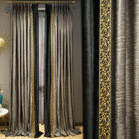 Luxury Curtains for Living Room American Minimalist Modern European-style Velvet Window Curtains Dining Room Bedroom Door Custom