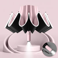 [COD] ย้อนกลับ LED โคมไฟชายและหญิงพับขนาดใหญ่ร่มอัตโนมัติกันแดดป้องกันรังสียูวีร่มกันแดดร่มโฆษณา