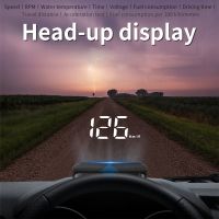 ✤❄ New M5 Car HUD OBD2 Head Up Display Fuel Consumption Coolant Voltage Projector Windshield Auto Electronic Overspeed RPM Alarm