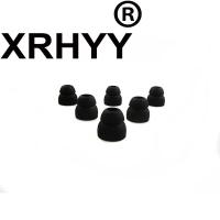 ▫ XRHYY 3 Pairs Black Double Flange Silicone Earbuds EarTips 5mm for Beats Powerbeats 2 Wireless Sennheiser IE6 IE7 IE8 Earphones