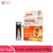 Fronil Extra nhỏ gáy hết ve rận, bọ chét cho chó (size 10-20kg) (VMD) - Lẻ 1 tuyp. ( 1 tubes. no box)