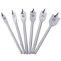 Wholesales 10-25mm Flat Drill High-carbon Steel Wood Flat Drill Set Woodworking Spade Drill Bits Durable Woodworking Tool Sets 6pcs