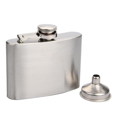 【CW】 4OZ Hip Flask Engraved Wine Drink Pot Alcohol Whiskey Vodka Flagon with Funnel