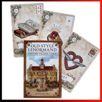 38 แผ่นภาษาอังกฤษแบบเก่า Lenormand การ์ดหมอดู