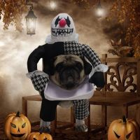 ZZOOI Funny Pet Dog Halloween Costume Demon Dog Clothes for Small Medium Large Dogs Chihuahua Pug Clothing Puppy Devil Costumes