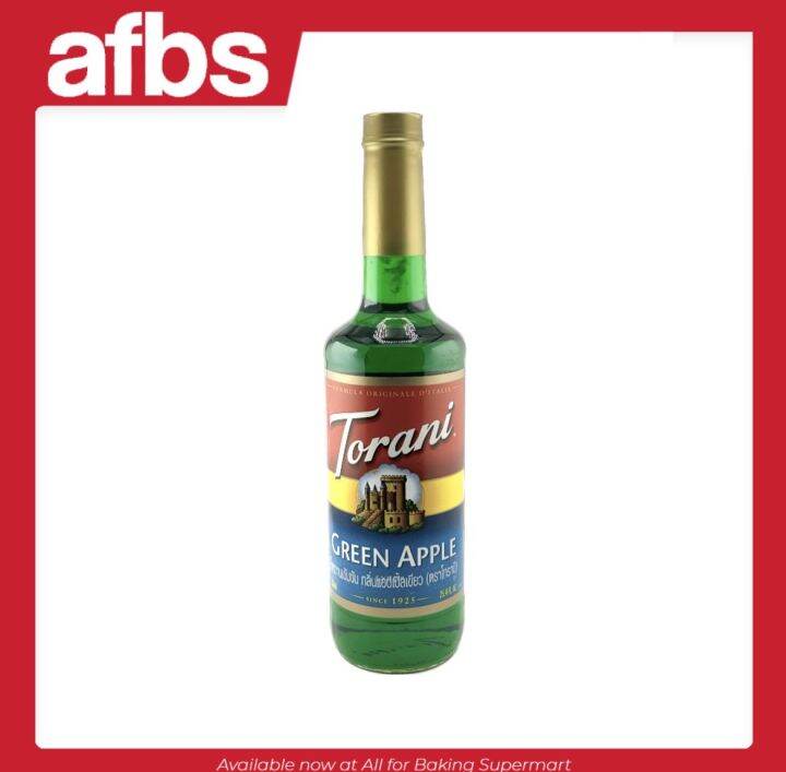 AFBS Torani Green Apple Syrup 750ml. 1108278 โทรานิ น้ำหวานเข้มข้น