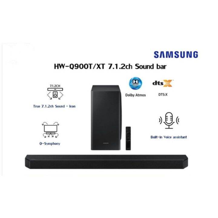 Samsung HWQ900T ลำโพงซาวบาร์ Dolby Atmos / DTSX Soundbar 406W 7.1.2